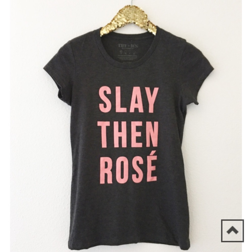 Host Pickπ Slay Then RosΓ© Graphic T-Shirtππ· - Picture 3 of 4